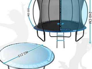 Trambuline Ultra 185cm/255cm/312cm/374cm Albastru - Livrare toată Moldova foto 5