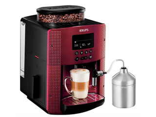 Espressor automat krups essential ea816570, 1.7l, 1450W, 15 bar, rosu-negru. Promo! foto 2