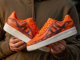 Nike Air Force 1 Low Skeleton Orange foto 2