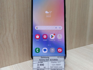 Samsung  Galaxy  A34  6/128Gb 3490lei