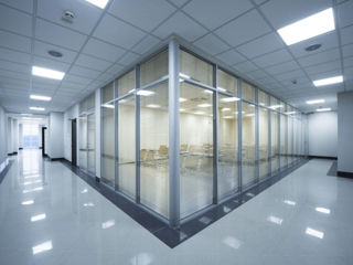Pereti despartitor din PVC/aluminiu/sticla securizata.Перегородки из ПВХ/алюминия/стекла. foto 10