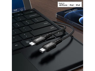 Cablu de date de încărcare din aliaj de aluminiu ACEFAST C1-01 USB-C la Lightning foto 6
