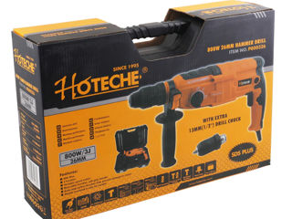 Перфоратор hoteche p800326 800w sds-plus/быстрозажимной foto 2