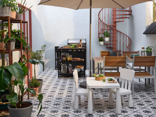 IKEA!!! In Stoc,Set pentru terasă,balcon, grădină..Masă +2 scaune pliante, lemn natural+ fier forjat foto 7