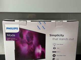 Vând monitor 2k  NOU Philips USB-C HDMI Slim ultra wide color HDR