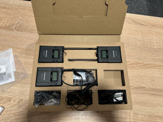 Microfon / Микрофон Saramonic UwMic9 Kit2 (RX9+TX9+TX9) / posibil de conectat la iPhone foto 4