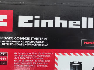 Набор Einhell 2 батареи 18 - 4 Ah и быстрая зарядка !!! foto 3