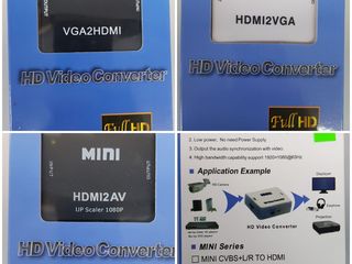 Hdmi adapter  rs232. Usb to com dvi b to vga. Hdmi to vga. Hdmi to mini/micro hdmi. DP to hdmi. foto 6