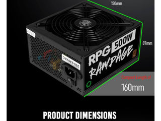 Sursă de alimentare Rampage GameMax 500 W foto 2