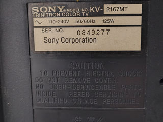 Телевизор sony stereo kv2167mt foto 3