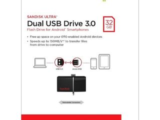 32GB Dual USB Drive 3.0 SanDisk Ultra - Preț redus ! foto 1