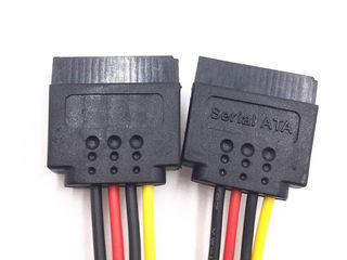 Id-172: SATA Male To 2 Female Connector SATA 1 to 2 - Тройник SATA на 2 х SATA коннектор Переходник foto 5