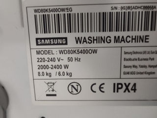 Стиралка Samsung 2в1 на 8 кг, стирает и сушит! Гарантия и доставка! foto 13