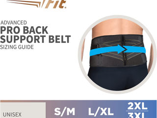 Компрессионный бандаж для спины Copper Fit унисекс для взрослых Pro Back Belt, черный foto 4