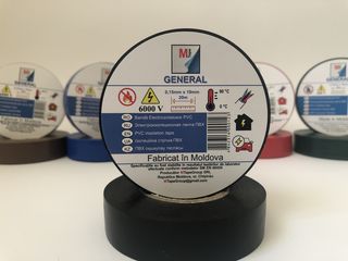 Banda Electrica PVC General 6000V / Изолента ПВХ General 6000В, Fabricat in Moldova foto 5