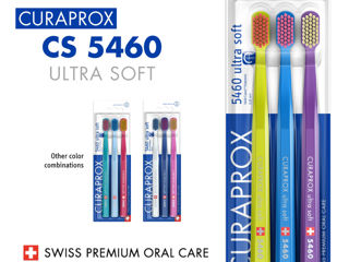 Set 3 periuțe de dinți Curaprox 5460 Ultra Soft, producător Elveția foto 4