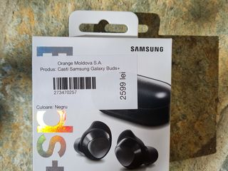 Samsung Galaxy Buds+ Black (sigilate) foto 1