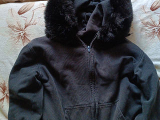 Fur zip up hoodie