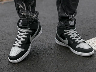 NIke SB Dunk High Black/Grey foto 8