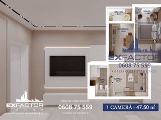 Apartament cu 1 cameră, 47 m², Botanica, Chișinău foto 6