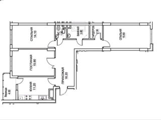 Apartament cu 3 camere, 85 m², Buiucani, Chișinău foto 2