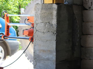 Găuri cu ccdiamant, fără praf,Almaznoe sverlenie, taiere beton armat foto 4