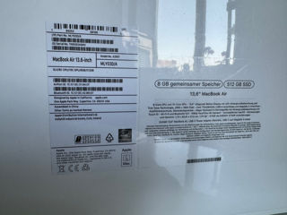 New MacBook Air 13,6 M2 8/512Gb Silver Sigilat foto 3