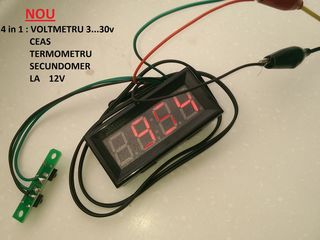 Волтметры амперметры часы термометры цифровые voltmetre ampermetre numerice,Радиодетали foto 6