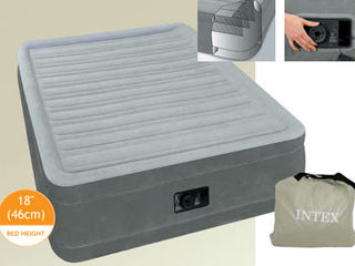 Кровать Comfort-Plush Intex 64414( 152х203х46 см ) со встроенным насосом 220В foto 2