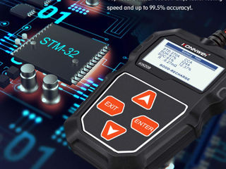 Tester scaner baterie analizator SOC SOH Konnwei KW208 12V foto 4
