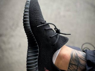 Adidas Yeezy Boost 350 Black/Red foto 6