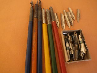 Ручки перьевые, авторучки, лекала, степлеры, дыроколы, скрепки, карандаши foto 3