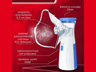 Портативный ультразвуковой Меш-небулайзер, Ручной Ингалятор (Mesh Nebulizer JSL-W302) foto 8