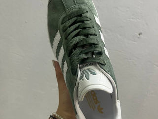 Adidas Gazelle Junior Dark Green/White foto 5