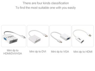 Адаптеры DVI-D 24+1/HDMI/DP to VGA-  и другие для подключения комп к монитору foto 12