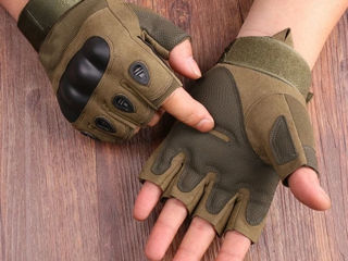 Перчатки кожа-текстиль с защитой костяшек кулака foto 9
