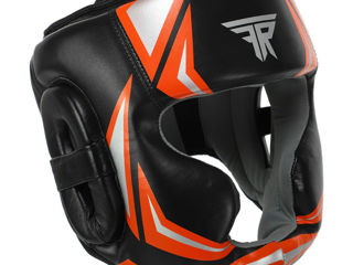 Шлем боксерский с полной защитой кожаный Fistrage Combat