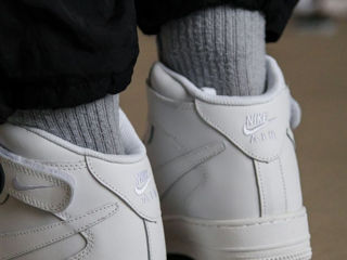 Nike Air Force 1 High White Unisex cu blana / с мехом foto 10