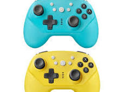 Wireless Pro Controller for Switch/Switch Lite,Supports Gyro Axis, Turbo and Dual Vibration –Yellow foto 1