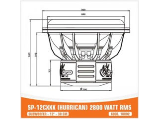 SUBWOOFER SP-12CXXX - 2800W RMS foto 7