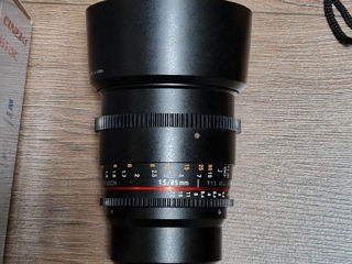 Samyang / Rokinon 85mm T1.5 Cine MFT