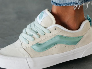 Vans KNU Skool White/Turquoise Women's foto 2