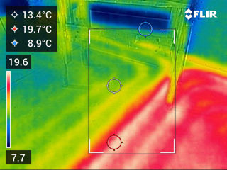 Scanare termică (termografie)a clădirilor si zonelor cu pierderi de căldură, infiltrații de aer rece foto 13