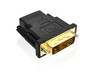 ID-127, DVI to HDMI Adapter, Converter Gold Plated Male DVI 24+1 Pin to Female HDMI, Converter 1080P foto 3