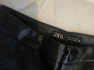 Кожаные брюки Zara