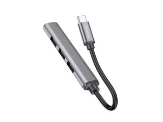 Adaptor Hoco HB26 4 în 1 (Tip-C la USB3.0+USB2.0*3)