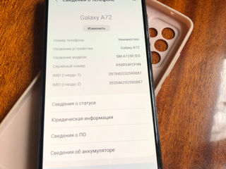 Samsung Galaxy A72, 8/256GB. Procesor: Qualcomm Snapdragon 720G, 8 nuclee. foto 6