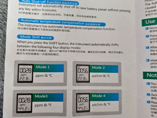 TDS&EC,  pentru controlul puritatii conductivitatii si temperaturii apei foto 5