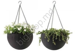 Vand suport pentru flori Curver Rattan Hanging brown (229544/224418)  la cel mai mic pret! foto 1