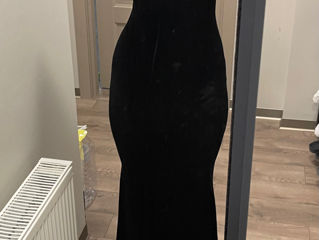 Черное бархатное платье foto 5